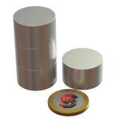 N52 Neodymium magnet disc : 25mm OD x 15mm T