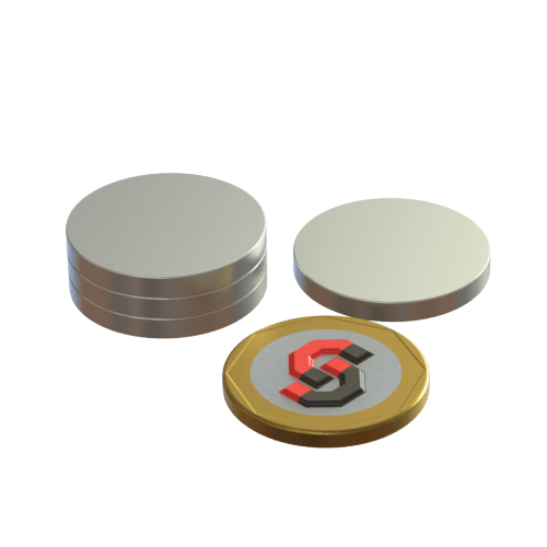 N52 Neodymium magnet disc : 25mm OD x 3mm T - Supreme Magnets