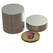 N52 Neodymium magnet disc : 30mm OD x 10mm T