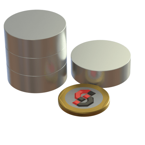 N52 Neodymium magnet disc : 30mm OD x 10mm T - Supreme Magnets