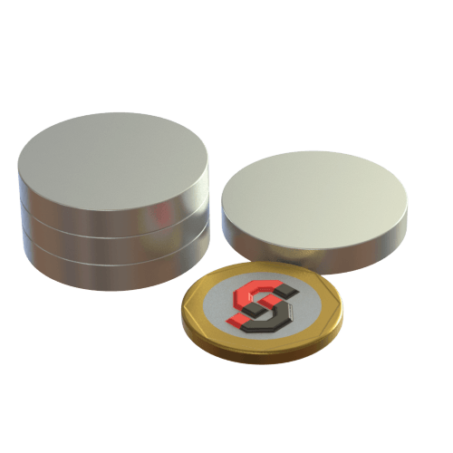 N52 Neodymium magnet disc : 30mm OD x 5mm T - Supreme Magnets