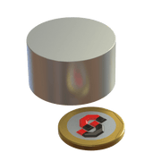 N52 Neodymium magnet disc : 35mm OD x 20mm T - Supreme Magnets