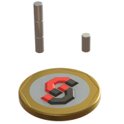 N52 Neodymium magnet disc : 3mm OD x 6mm T - Supreme Magnets