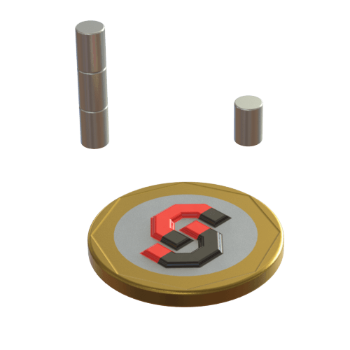 N52 Neodymium magnet disc : 4mm OD x 6mm T - Supreme Magnets