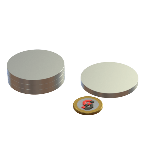 N52 Neodymium magnet disc : 50mm OD x 5mm T - Supreme Magnets