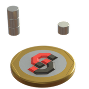 N52 Neodymium magnet disc : 5mm OD x 4mm T