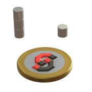 N52 Neodymium magnet disc : 5mm OD x 5mm T