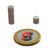 N52 Neodymium magnet disc : 6mm OD x 6mm T