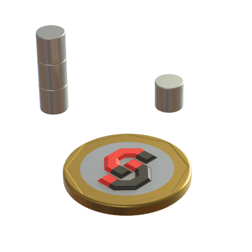 N52 Neodymium magnet disc : 6mm OD x 6mm T - Supreme Magnets