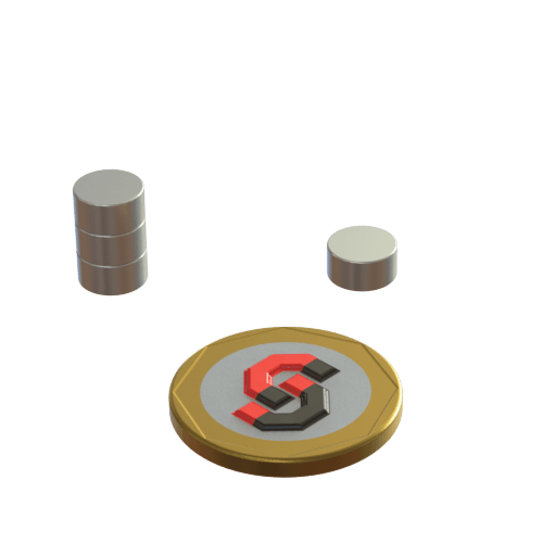 N52 Neodymium magnet disc : 8mm OD x 4mm T - Supreme Magnets
