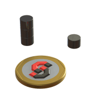 N52 Neodymium magnet disc Epoxy : 7mm OD x 5mm T - Supreme Magnets