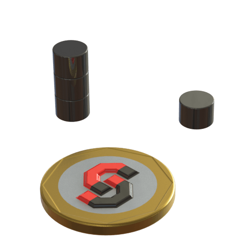 N52 Neodymium magnet disc Epoxy : 7mm OD x 5mm T - Supreme Magnets