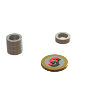 Strong Rare Earth N52 Neodymium Magnet Ring 15mm OD x 10mm ID x 5mm H - The Quaint Magnet Shop of Supreme Magnets