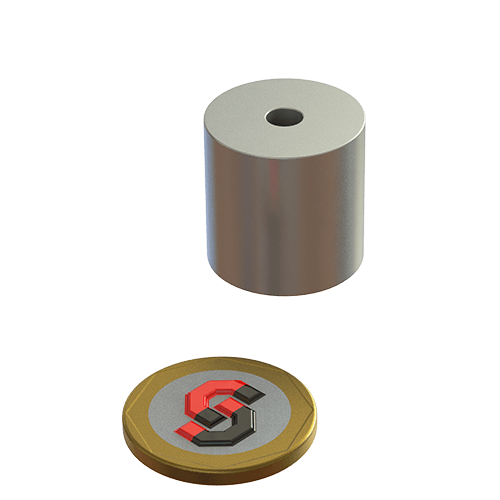 Rare Earth Strong N52 Neodymium Magnet Ring 22mm OD x 5mm ID x 22mm H - The Quaint Magnet Shop of Supreme Magnets