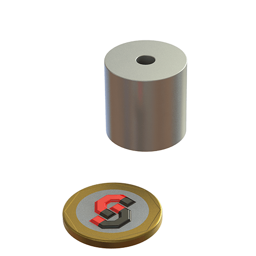 N52 Neodymium magnet ring : 22mm OD x 5mm ID x 22mm T - Supreme Magnets