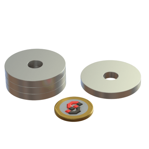 N52 Neodymium magnet ring : 40mm OD x 10mm ID x 5mm T - Supreme Magnets