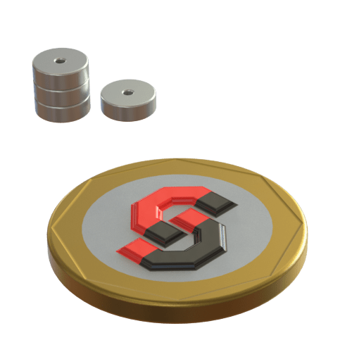 N52 Neodymium magnet ring : 6mm OD x 1mm ID x 2mm T - The Quaint Magnet Shop