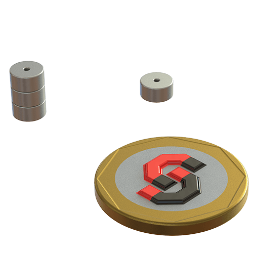 N52 Neodymium magnet ring : 6mm OD x 1mm ID x 3mm T - Supreme Magnets