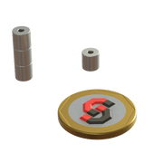 Rare Earth N52 Neodymium Magnet Tube 6mm OD x 3mm ID x 6mm H - The Quaint Magnet Shop of Supreme Magnets