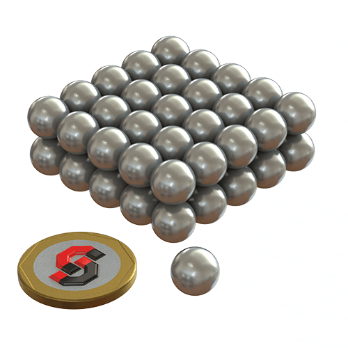 N52 Neodymium magnet sphere : 10mm D - Supreme Magnets