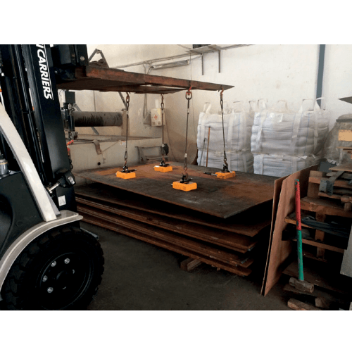 Neolifter - PF Series : Crane operated manual handle Flat-face model permanent magnet Neo lifting magnet - Supreme Magnets