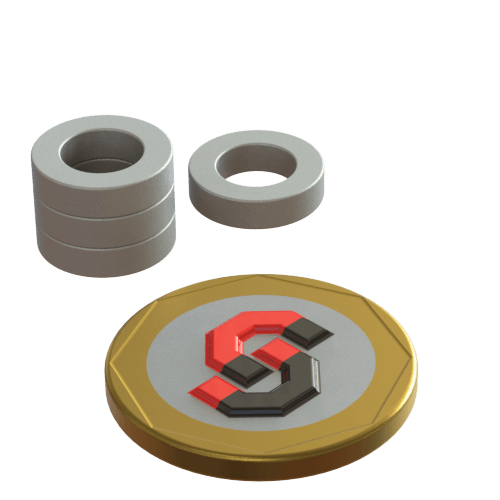 Samarium Cobalt magnet : 12mm OD - 7mm ID x 3mm T ring - Supreme Magnets