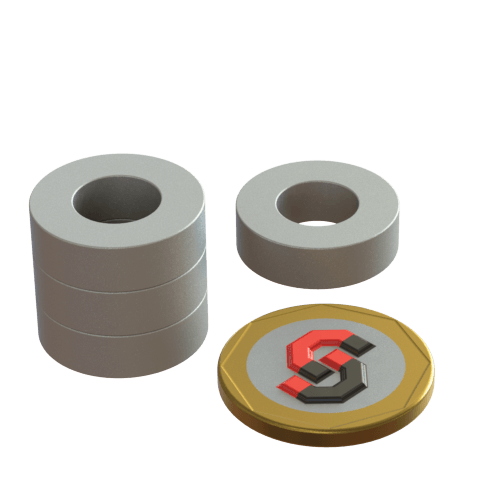 Samarium Cobalt magnet : 20mm OD - 10mm ID x 6mm T ring - Supreme Magnets