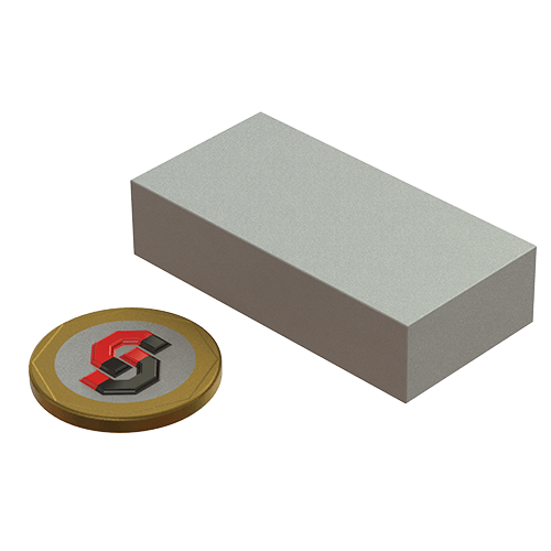 Samarium Cobalt magnet : 50mm L x 25mm W x 12mm T block - Supreme Magnets