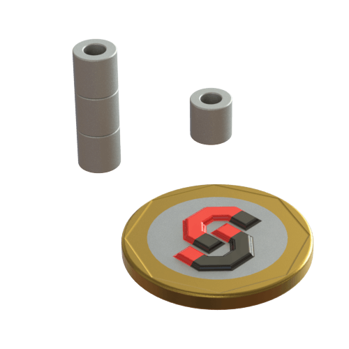 Samarium Cobalt magnet : 6mm OD - 3mm ID x 6mm T ring - Supreme Magnets