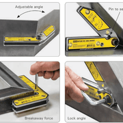 Strong Hand Inside Outside Angle Magnet Squares Fitup and Welding Magnet Tools - Supreme Magnets