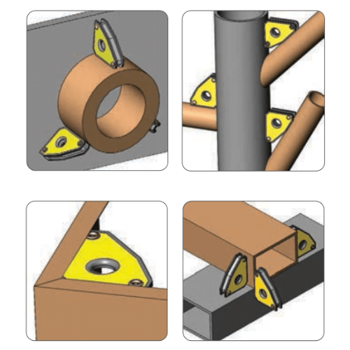 Strong Hand Mini Magnet Squares Fitup and Welding Magnet Tools - Supreme Magnets